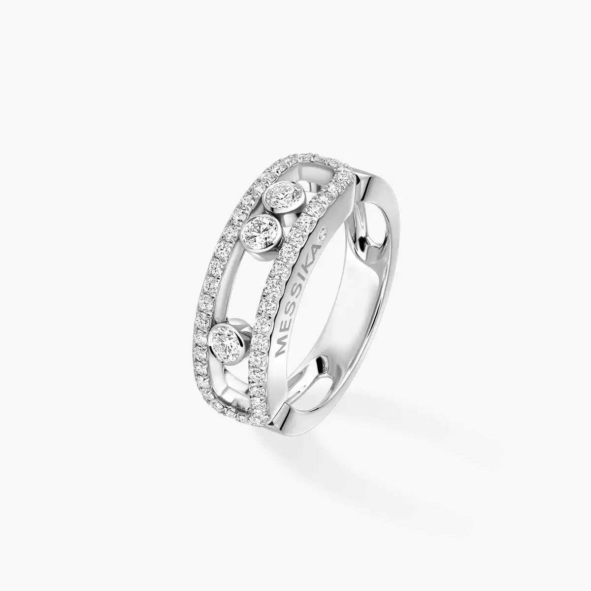 [Riva Jewelry]ベビー ムーブ パヴェ ダイヤモンド リング
