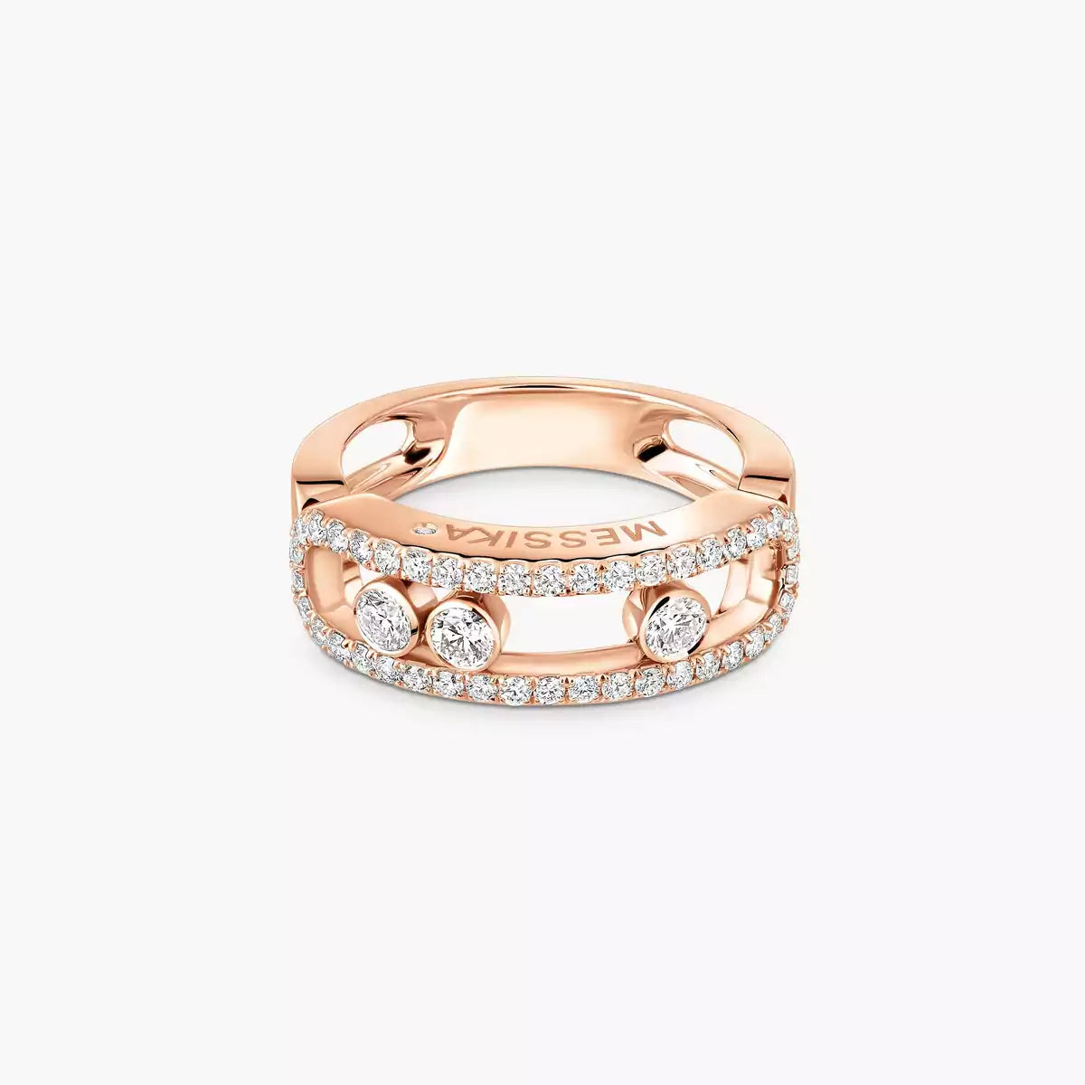 [Riva Jewelry]ベビー ムーブ パヴェ ダイヤモンド リング