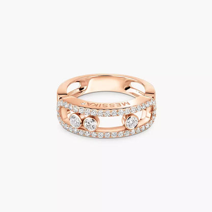 [Riva Jewelry]ベビー ムーブ パヴェ ダイヤモンド リング