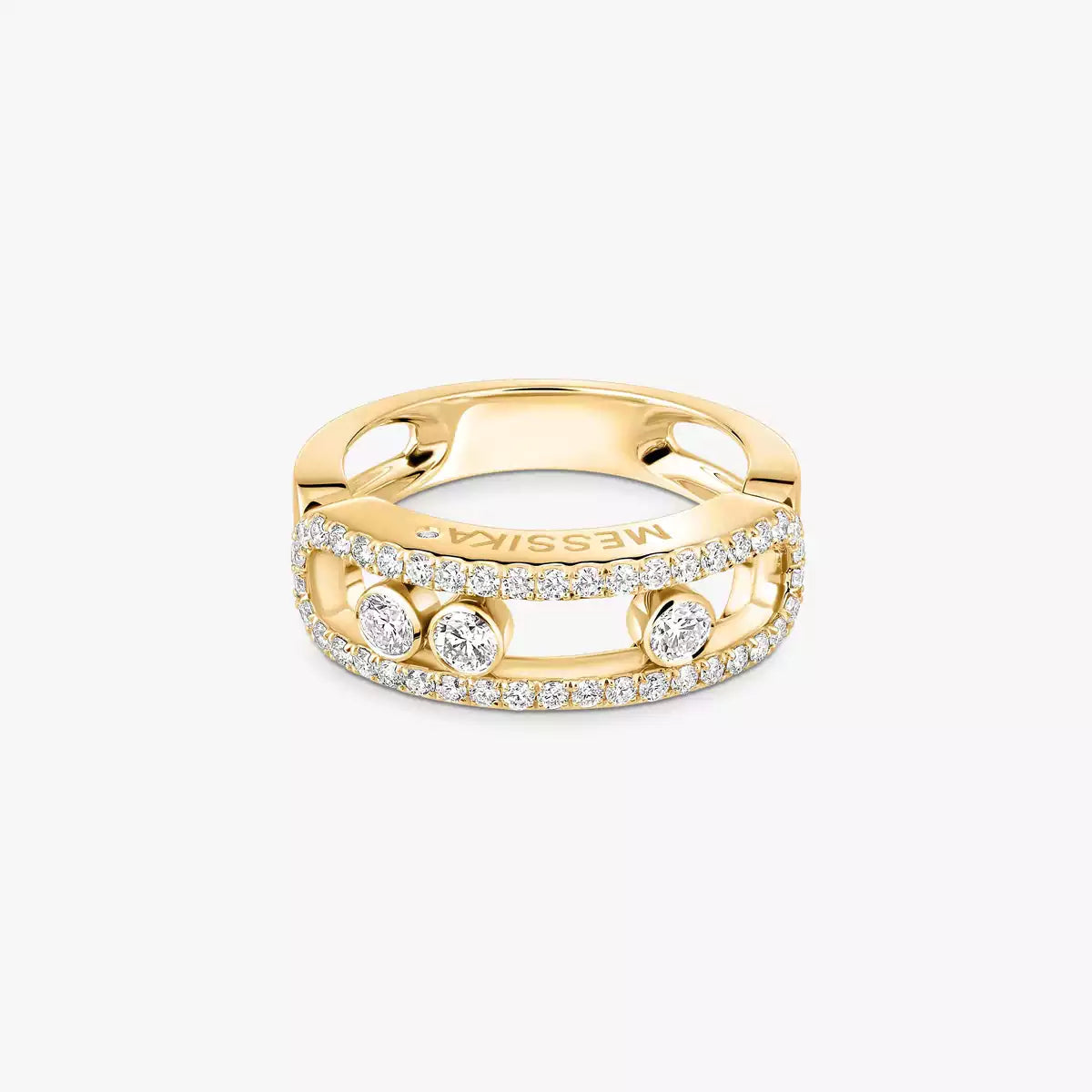 [Riva Jewelry] Move Gold Diamond Pave_ Ring
