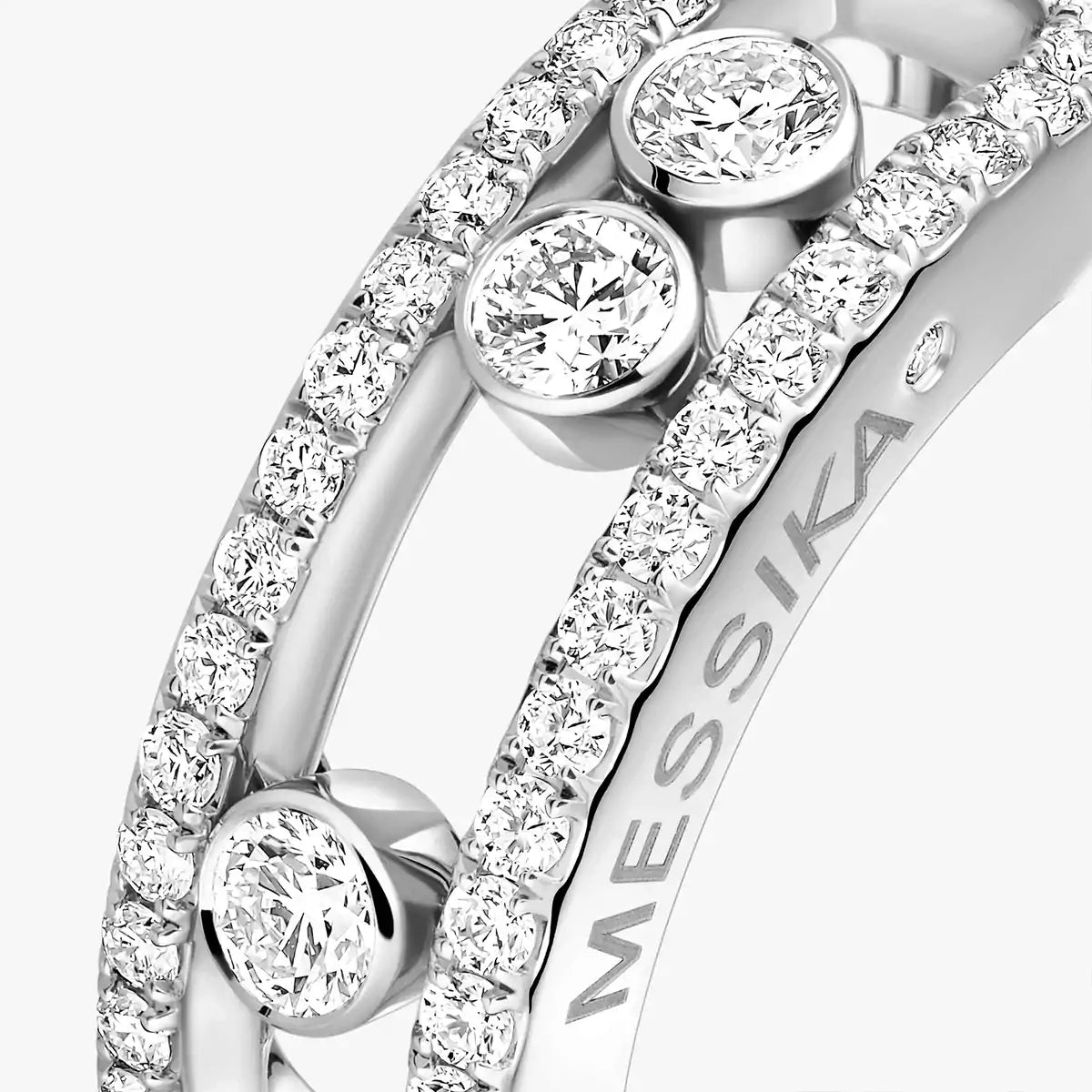 [Riva Jewelry]ベビー ムーブ パヴェ ダイヤモンド リング