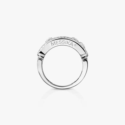 [Riva Jewelry]ベビー ムーブ パヴェ ダイヤモンド リング