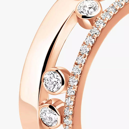 [Riva Jewelry]MOVE NOA パヴェダイヤモンドインターロッキングリング