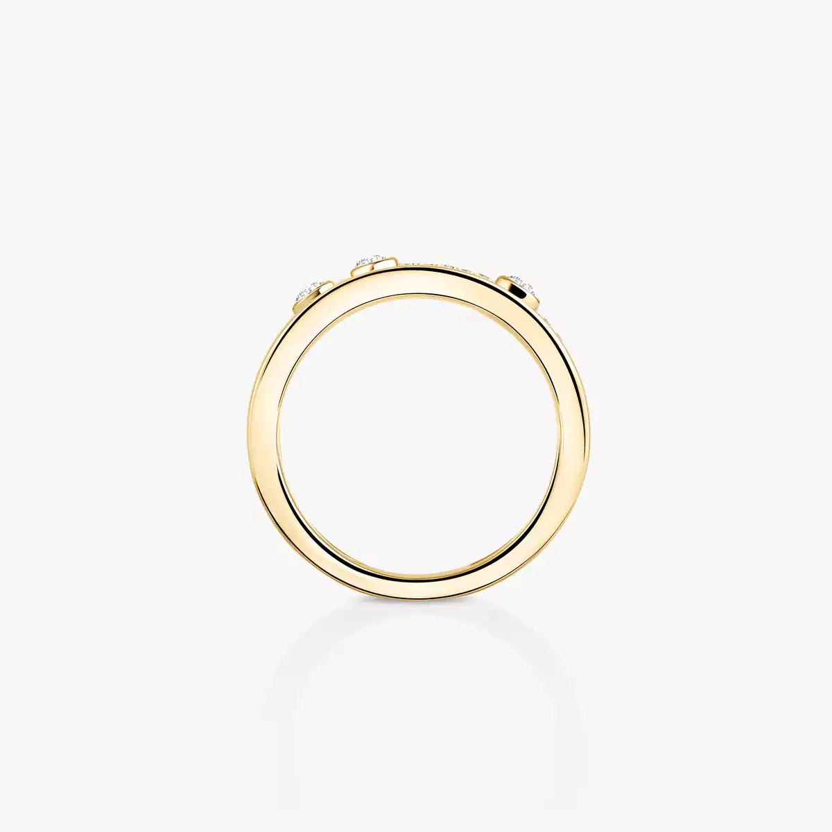 [Riva Jewelry]MOVE NOA パヴェダイヤモンドインターロッキングリング