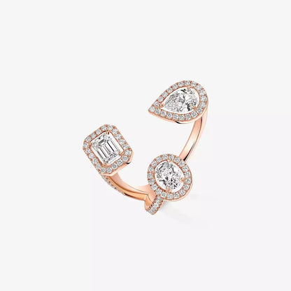 [Riva Jewelry]MEIN ZWILLING TRILOGIE OFFENER PAVÉ-RING