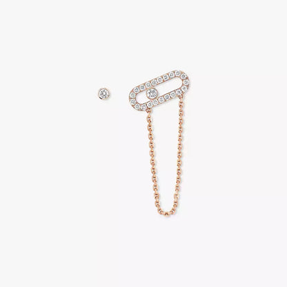 [Riva Jewelry]MOVE UNO ALL DIAMOND STUD EARRINGS