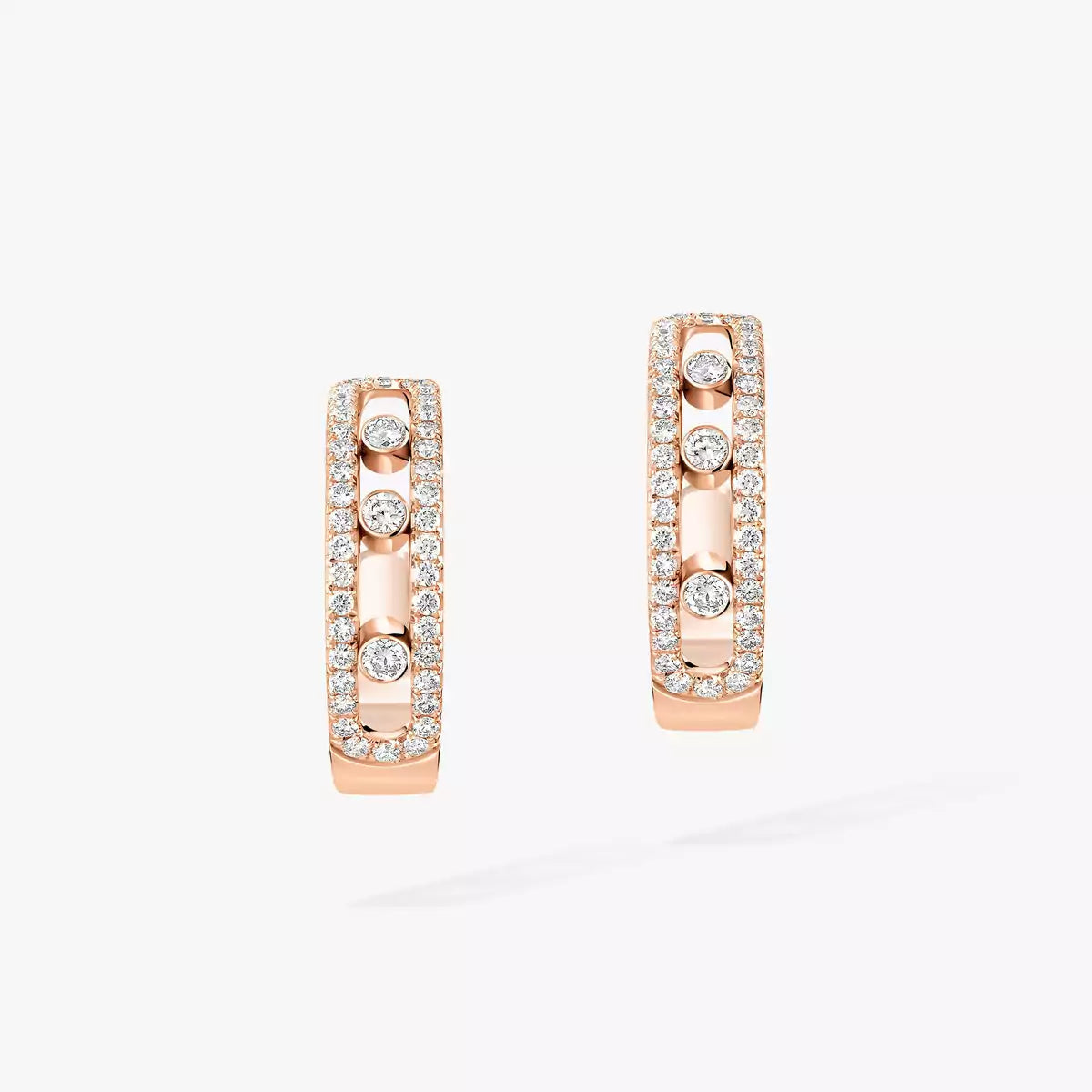 [Riva Jewelry]Diamond Pave_ Hoop Earrings Move