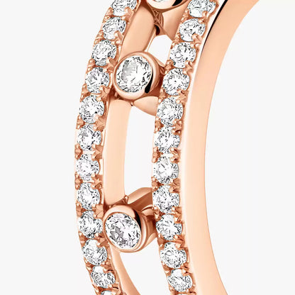 [Riva Jewelry]MOVE PAVÉ DIAMOND HOOP EARRINGS