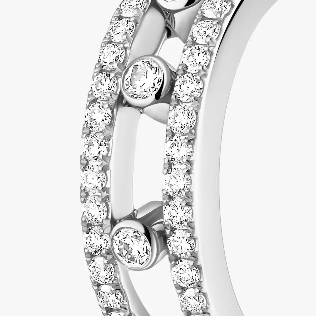 [Riva Jewelry]Diamond Pave_ Hoop Earrings Move