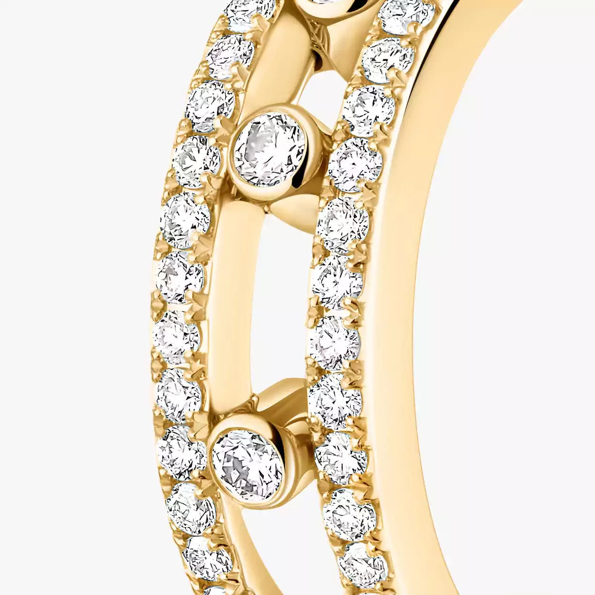 [Riva Jewelry]Diamond Pave_ Hoop Earrings Move