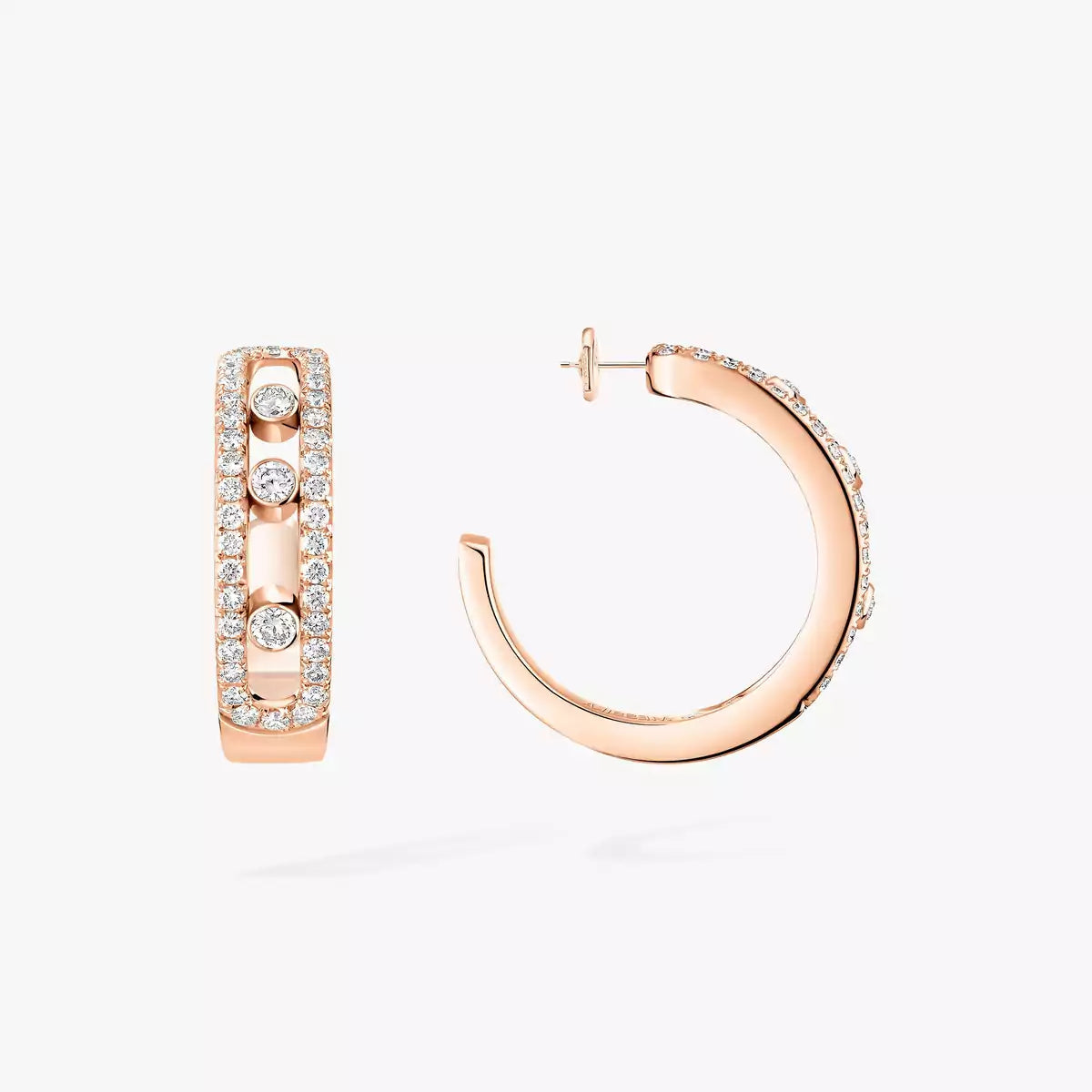 [Riva Jewelry]MOVE PAVÉ DIAMOND HOOP EARRINGS