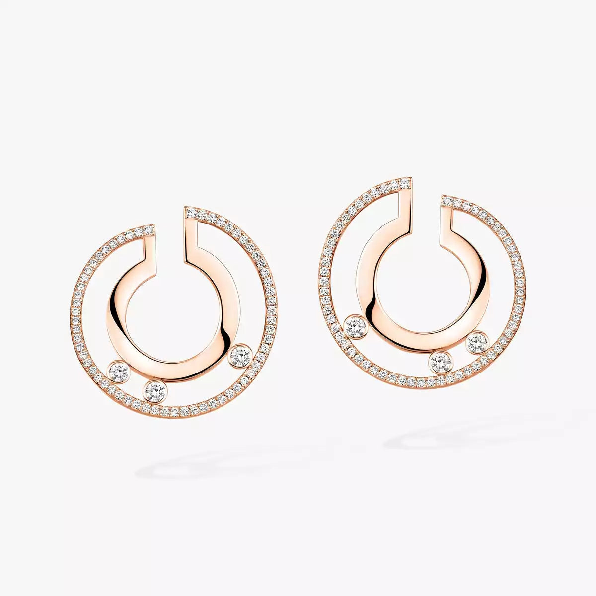 [リバジュエリー]ムーブ ロマーヌ スモール ダイヤモンド フープピアス