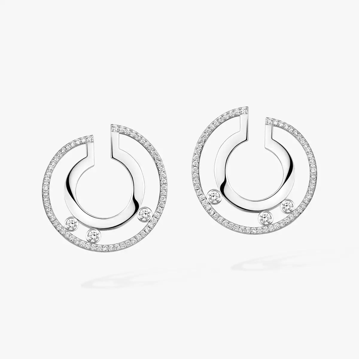 [Riva Jewelry] Move Romane Small Diamond Hoop Earrings