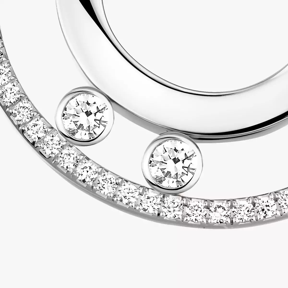 [リバジュエリー]ムーブ ロマーヌ スモール ダイヤモンド フープピアス