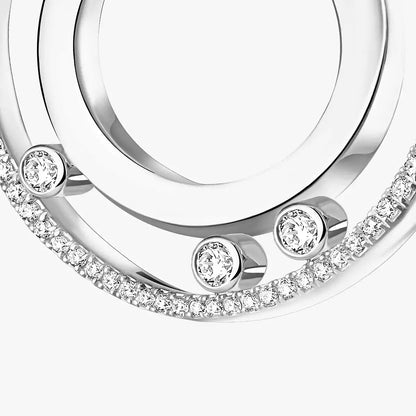 [リバジュエリー]ムーブ ロマーヌ スモール ダイヤモンド フープピアス