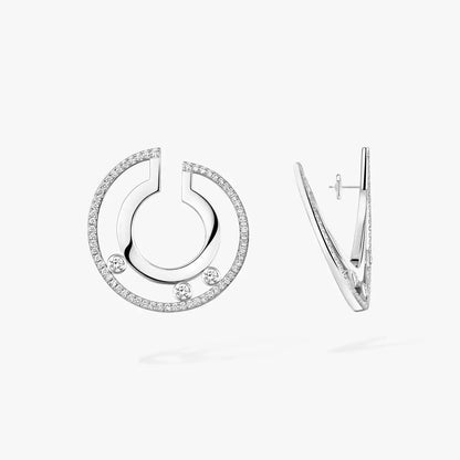 [リバジュエリー]ムーブ ロマーヌ スモール ダイヤモンド フープピアス