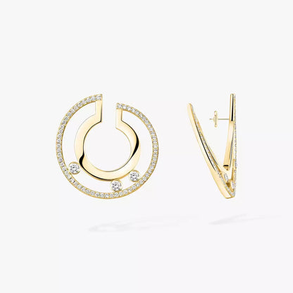 [リバジュエリー]ムーブ ロマーヌ スモール ダイヤモンド フープピアス