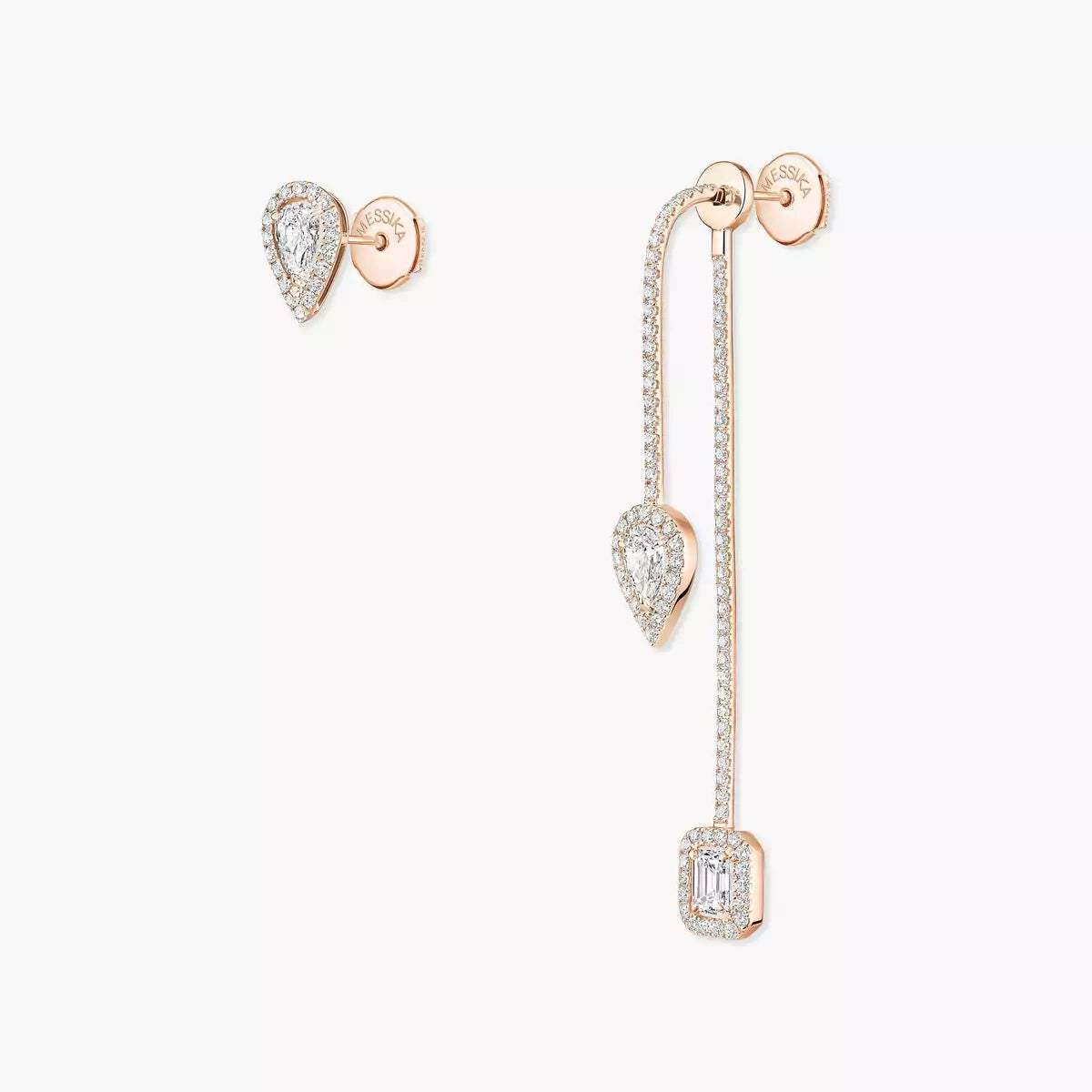 [Riva Jewelry]Diamond Drop Earrings My Twin