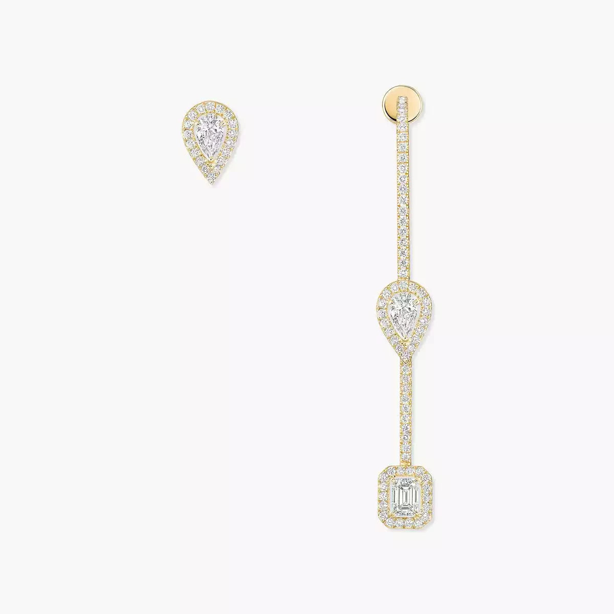 [Riva Jewelry]Diamond Drop Earrings My Twin