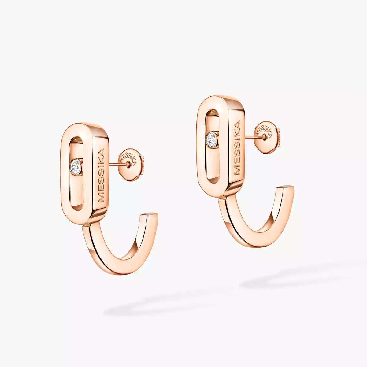 [Riva Jewelry]ムーブ クラシック ミニ ダイヤモンド フープ イヤリング