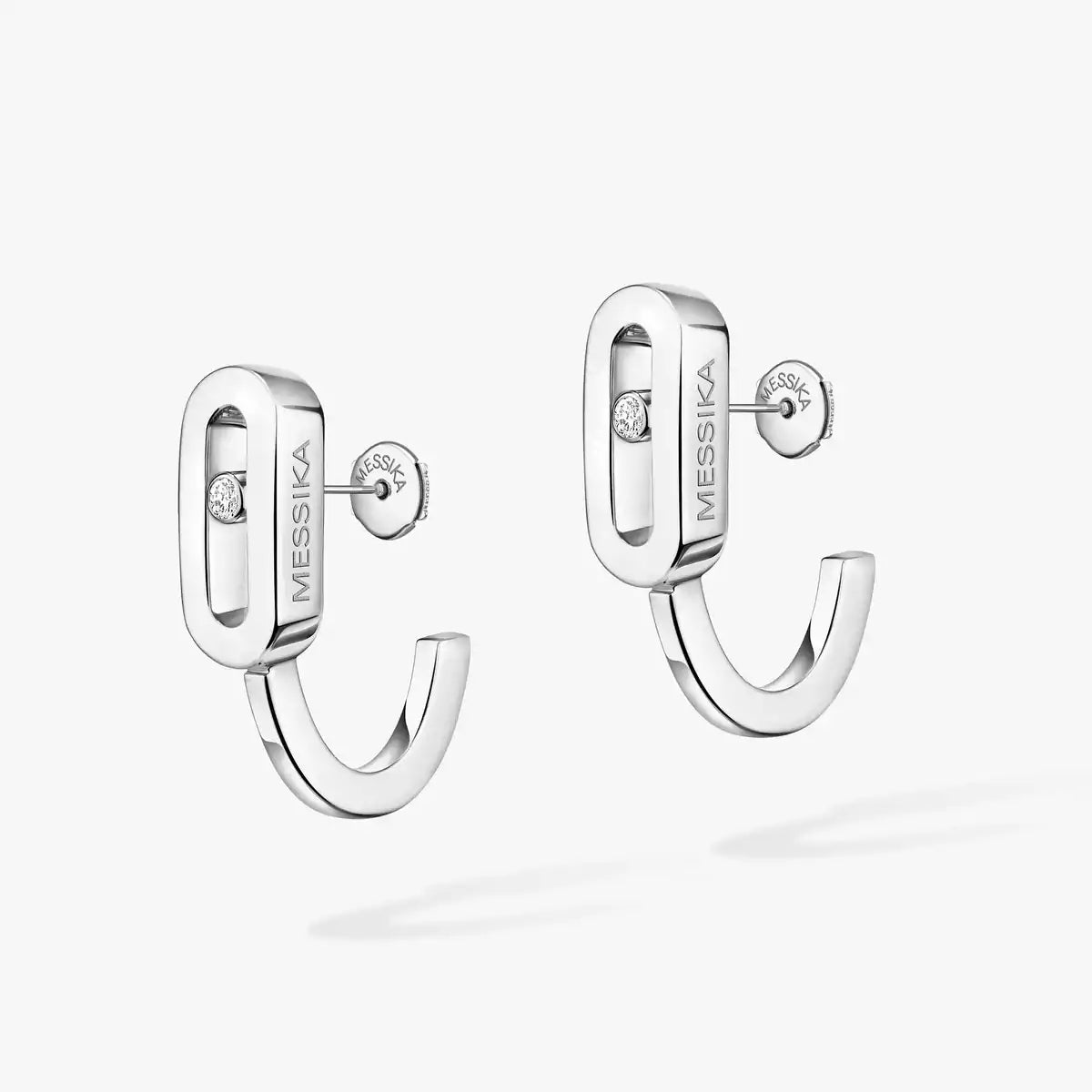 [Riva Jewelry]ムーブ クラシック ミニ ダイヤモンド フープ イヤリング