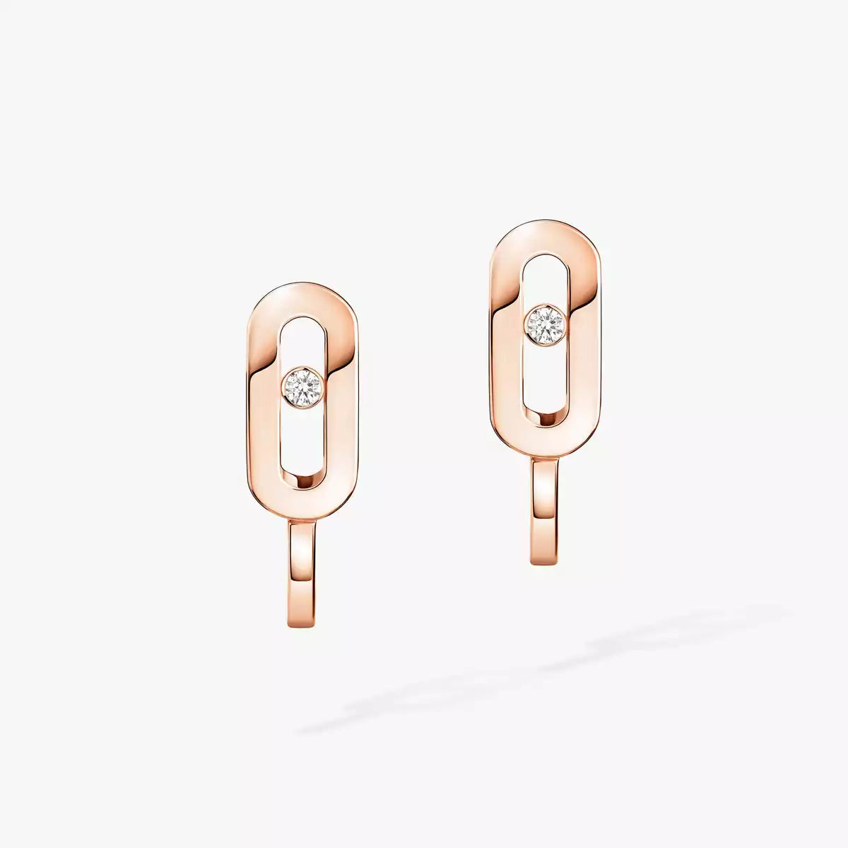 [Riva Jewelry]ムーブ クラシック ミニ ダイヤモンド フープ イヤリング