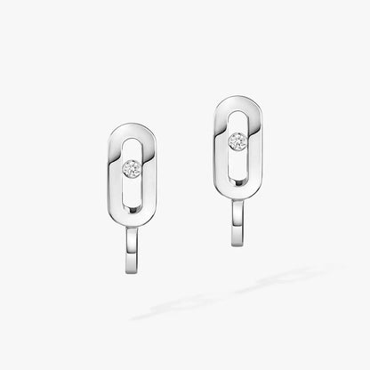 [Riva Jewelry]Diamond Mini Hoop Earrings Move Classique