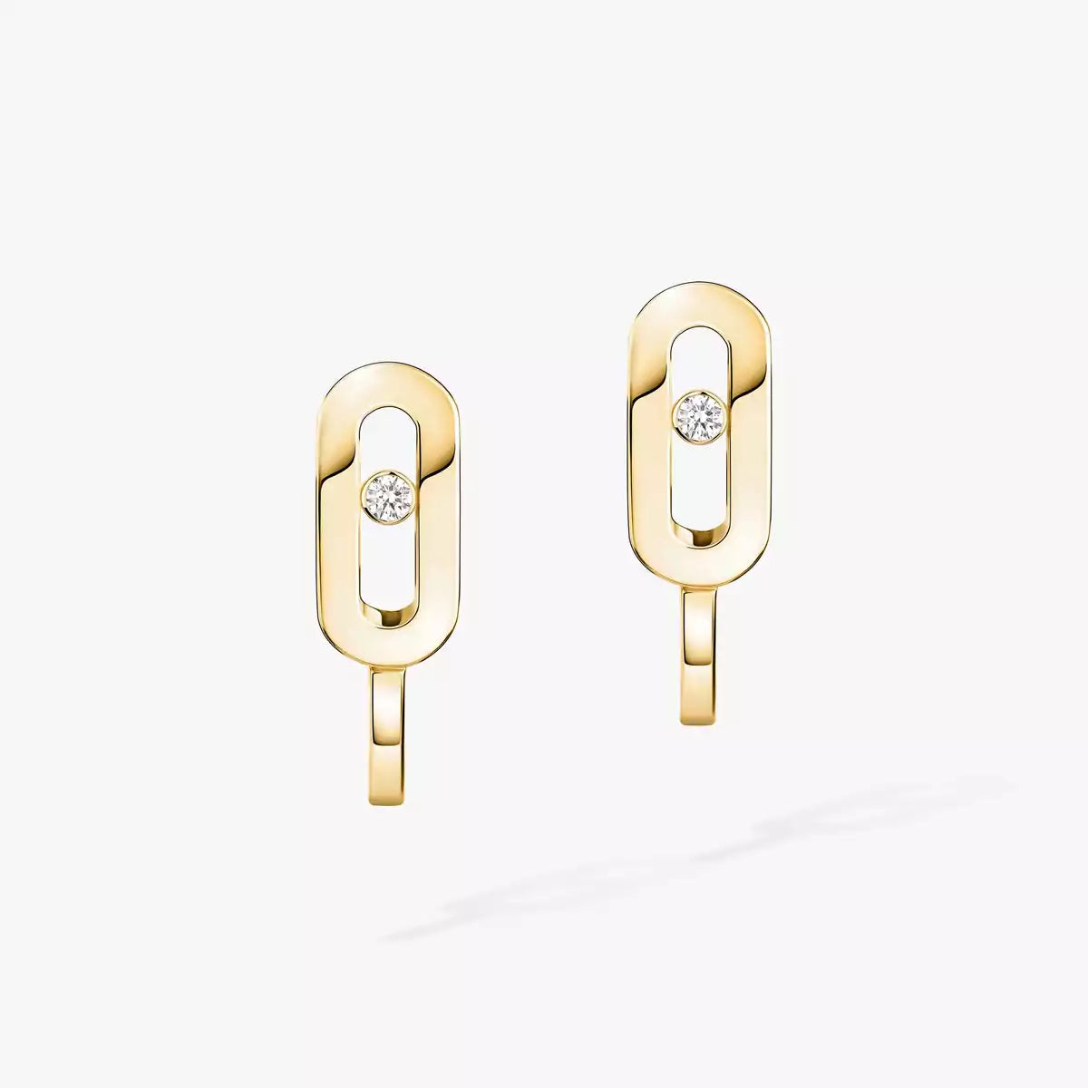 [Riva Jewelry]Diamond Mini Hoop Earrings Move Classique