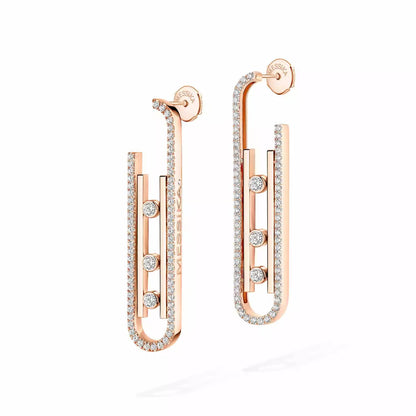 [Riva Jewelry]MOVE KINETIC DIAMANT-ANHÄNGER OHRRINGE