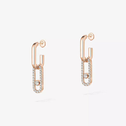 [Riva Jewelry]ムーブ リンク キネティック ダイヤモンド ピアス