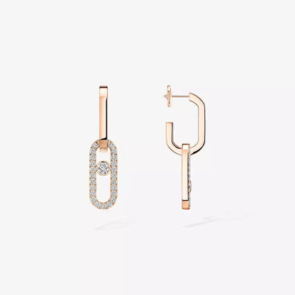[Riva Jewelry]ムーブ リンク キネティック ダイヤモンド ピアス