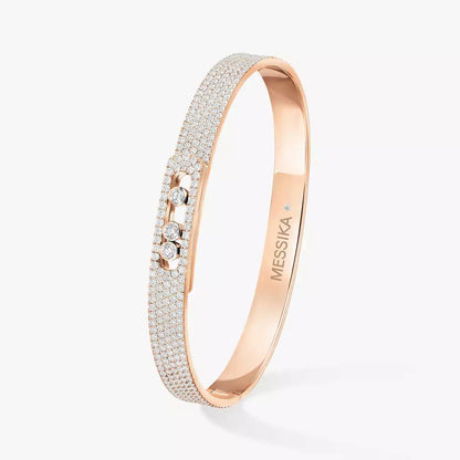 [Riva Jewelry]Move Noa Full Pavé Diamond Bangle Bracelet