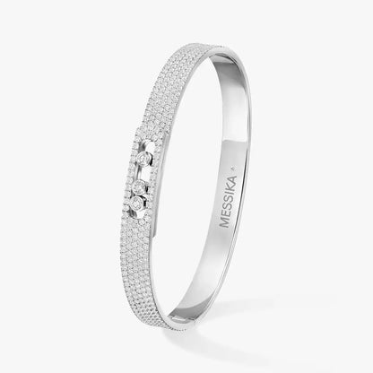 [Riva Jewelry]Move Noa Full Pavé Diamond Bangle Bracelet