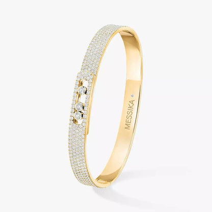 [Riva Jewelry]Move Noa Full Pavé Diamond Bangle Bracelet
