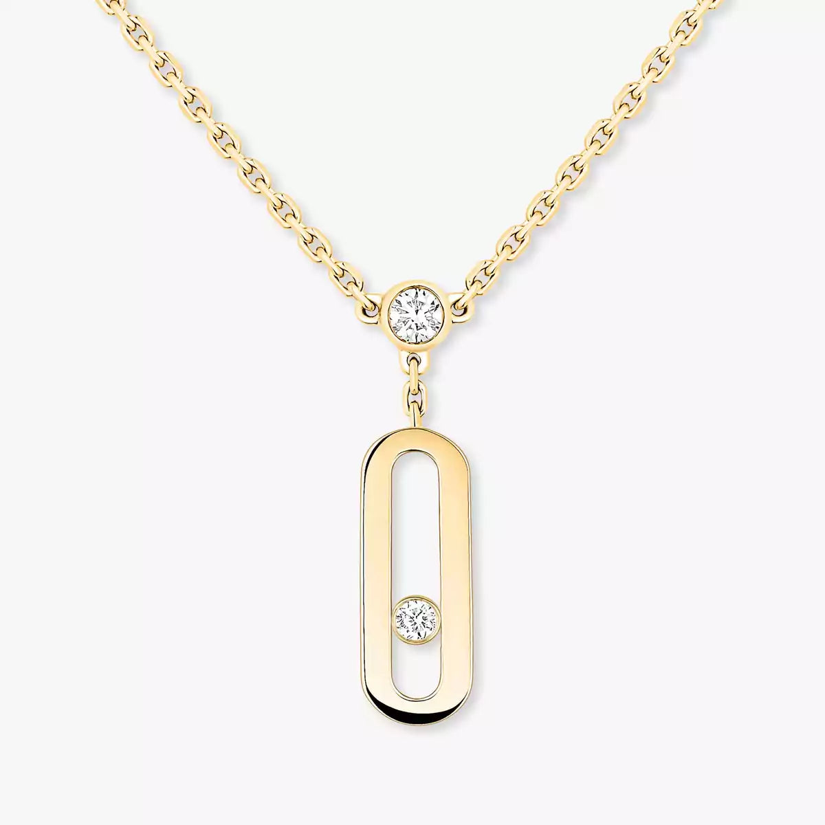 [Riva Jewelry]MOVE UNO DOPPELANHÄNGER-HALSKETTE