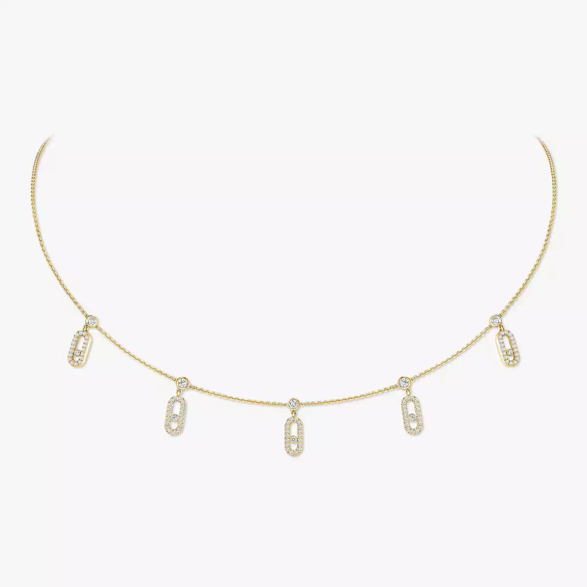 [Riva Jewelry]MOVE UNO 5-ANHÄNGER-HALSKETTE