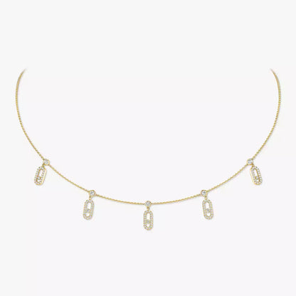 [Riva Jewelry]MOVE UNO 5-ANHÄNGER-HALSKETTE