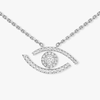 [Riva Jewelry]Pave_ Diamond Necklace Lucky Eye
