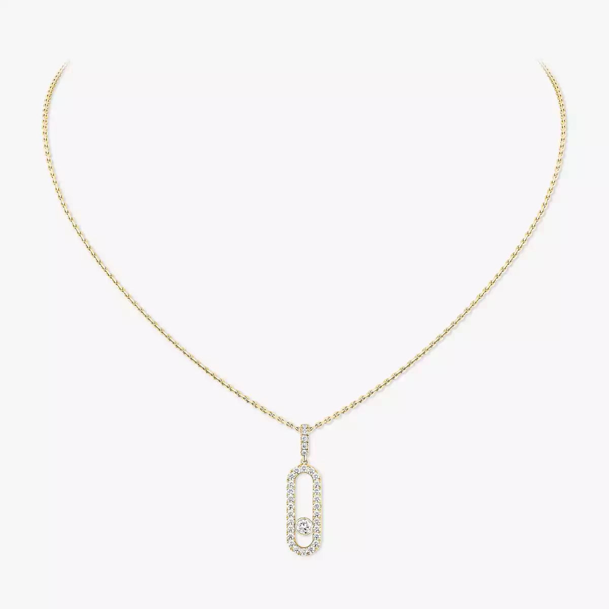 [Riva Jewelry]ムーブ・ウノ フルパヴェダイヤモンドネックレス