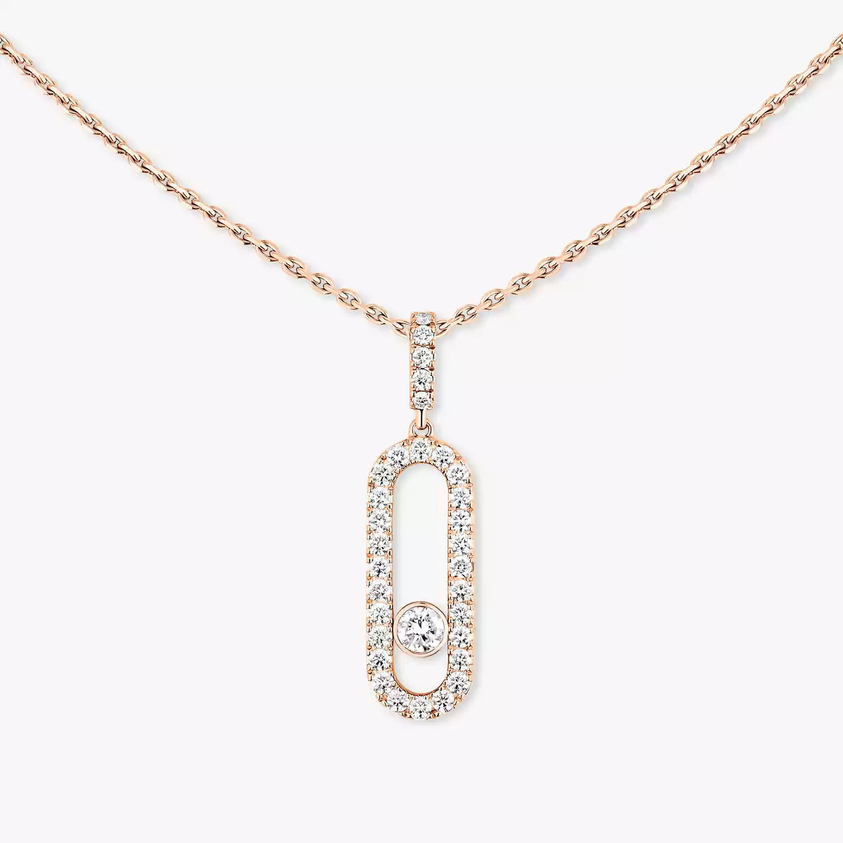 [Riva Jewelry]ムーブ・ウノ フルパヴェダイヤモンドネックレス