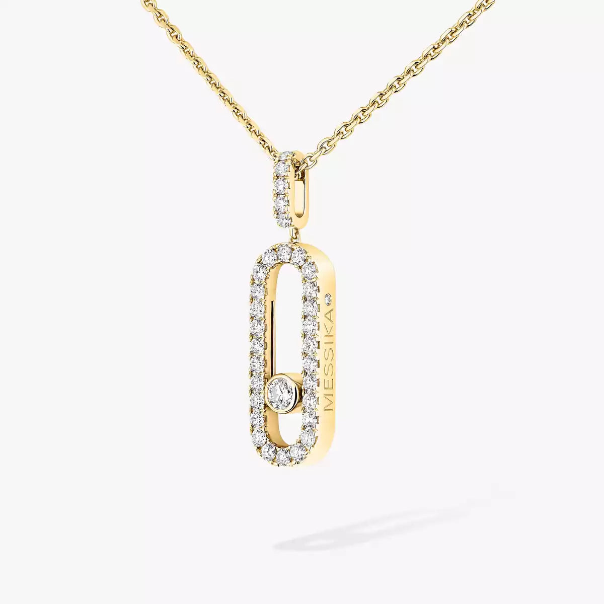 [Riva Jewelry]Move Uno Diamond Necklace in Rose Gold