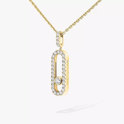 [Riva Jewelry]Move Uno Diamond Necklace in Rose Gold