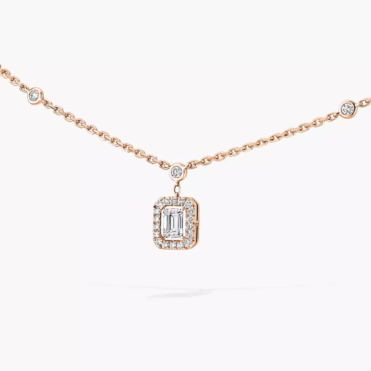 [Riva Jewelry]My Twin Diamond Necklace in Silver