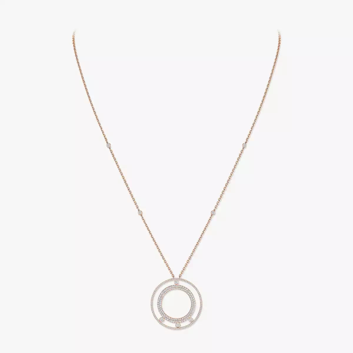 [Riva Jewelry]MOVE ROMANE LONG PAVÉ DIAMOND NECKLACE