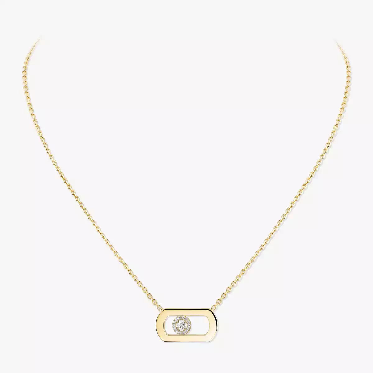 [Riva Jewelry]LARGE MOVE ANHÄNGER MIT EINEM DIAMANTEN