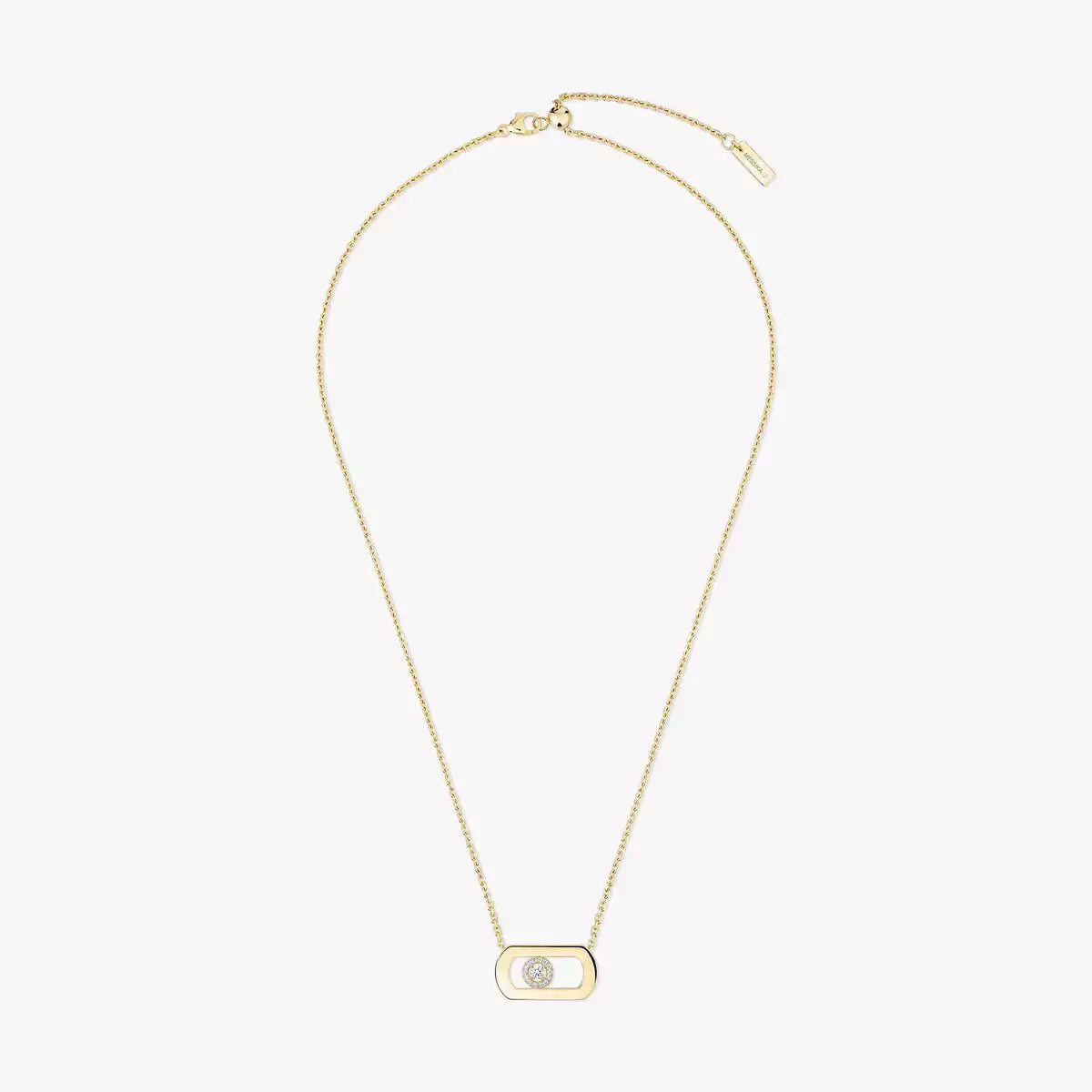 [Riva Jewelry]LARGE MOVE ANHÄNGER MIT EINEM DIAMANTEN