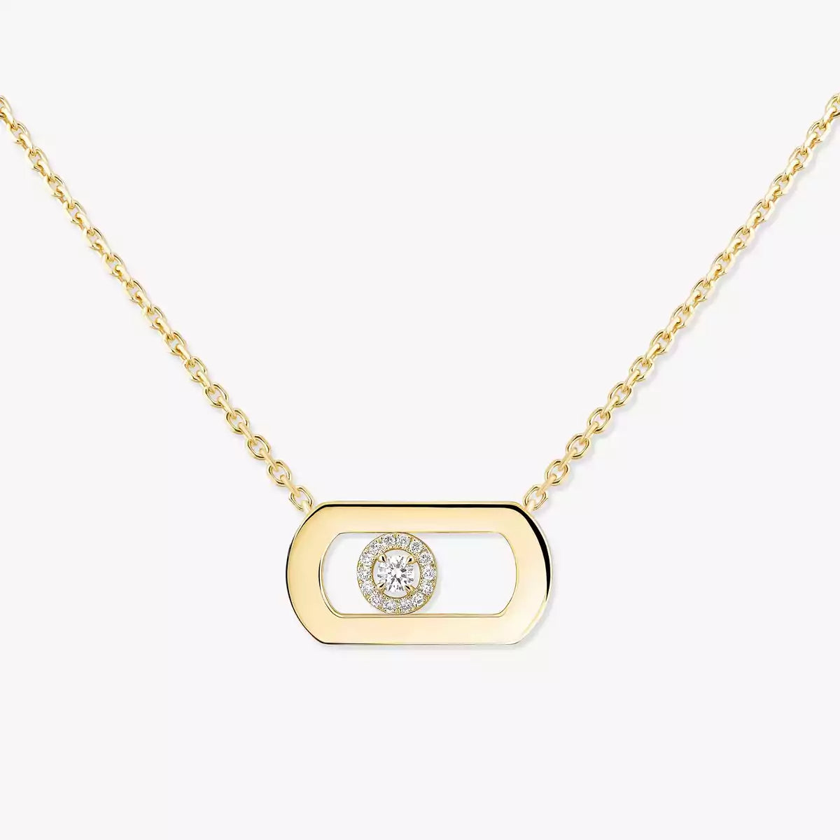 [Riva Jewelry]LARGE MOVE ANHÄNGER MIT EINEM DIAMANTEN