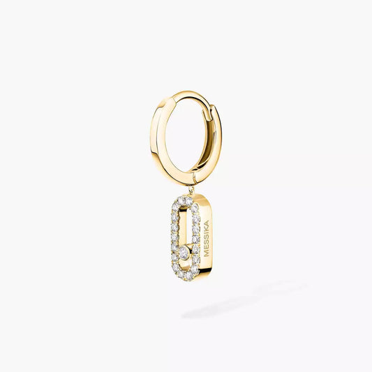 [Riva Jewelry]MOVE UNO OHRRINGE EINZELNER DIAMANT HOOP