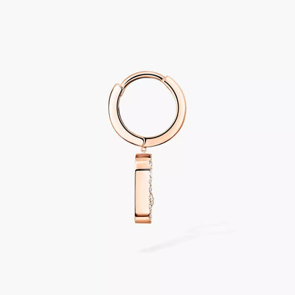 [Riva Jewelry]MOVE UNO OHRRINGE EINZELNER DIAMANT HOOP
