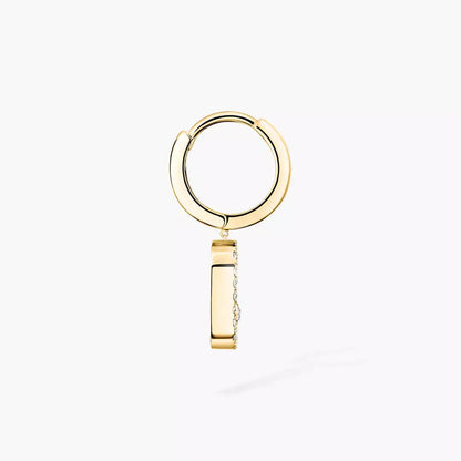 [Riva Jewelry]MOVE UNO OHRRINGE EINZELNER DIAMANT HOOP